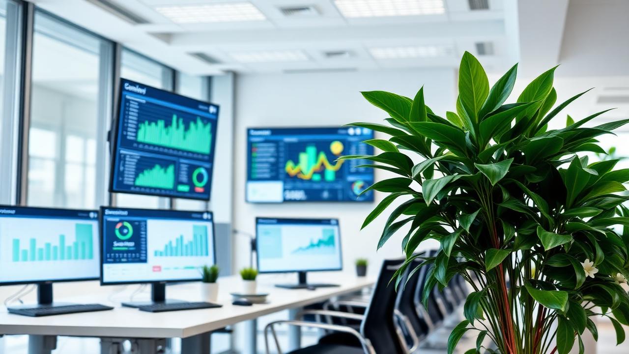 Dashboard de inventário de emissões GHG Protocol com escopos 1, 2 e 3
